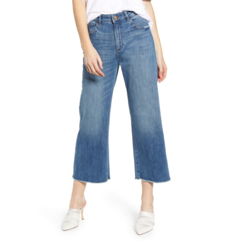 DL1961 Hepburn High Rise Wide Leg Jeans Palmer